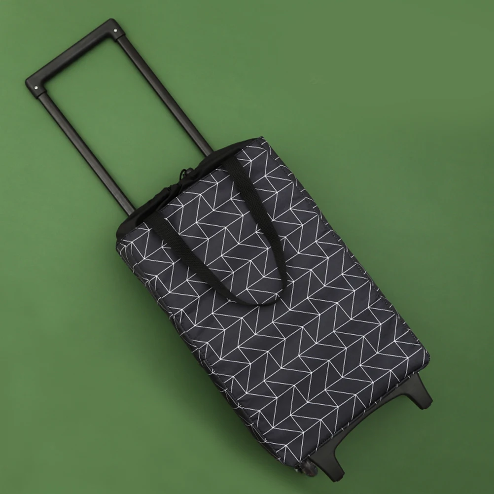 

Waterproof Bag Small Pull Cart Foldable Shopping Cart Grocery Bags Reusable Picnic Trips Stair Climbing Design Storage