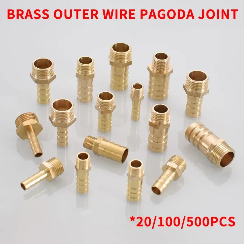 Hose Barb Tail 4~25MM Brass Pipe Fitting 1/8