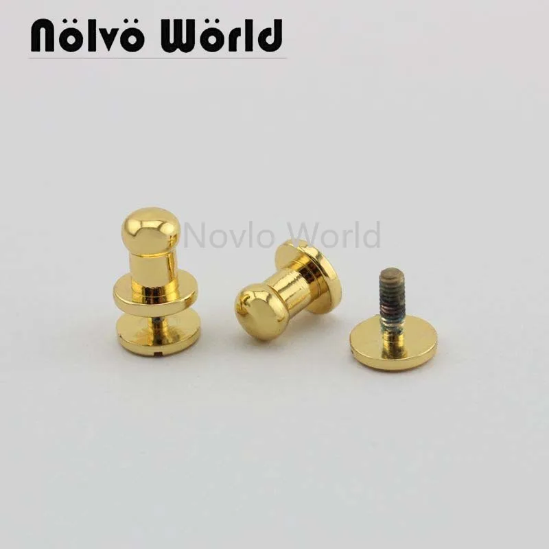 

10 pieces, high quality handbags hardware metal accessories thick flank the pacifier nail luggage belt screw fittings nail