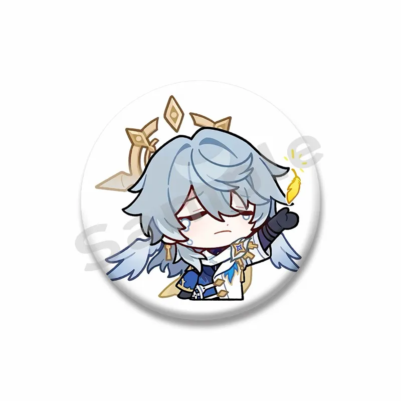 Honkai Star Rail Sunday Round Brooch, Cute Design