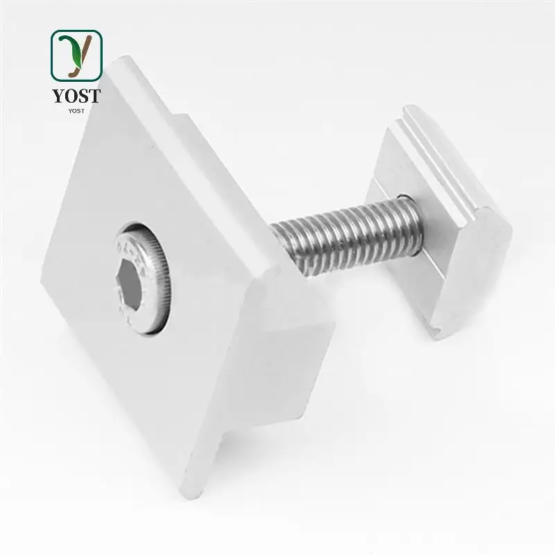 

YOST-10Pcs Solar Clamp Adjustable Solar Panel Bracket Clamp Wide Photovoltaic Support For Solar Panel System 35Mm Durable Easy T