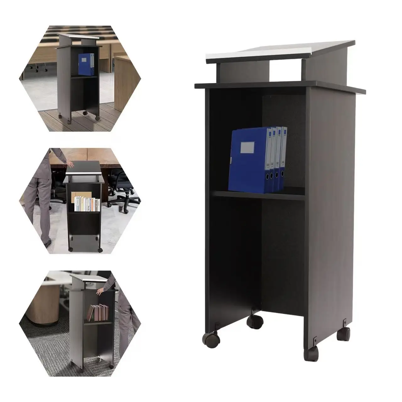 حامل عرض المؤتمرات، حامل عرض تقديمي محمول للدصول الدراسية، مكتب متحرك لكنيسة الفصل الدراسي