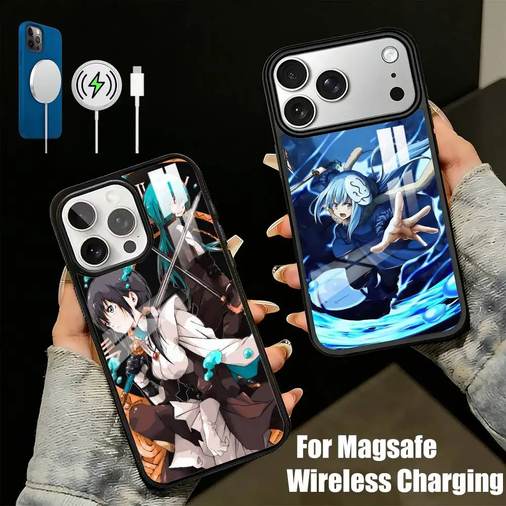 

TenSura Slime King R-Rimuru TempestS Phone Case For iPhone17,16,15,14,13 Plus,Pro Max Magnetic For Magsafe Wireless Charging