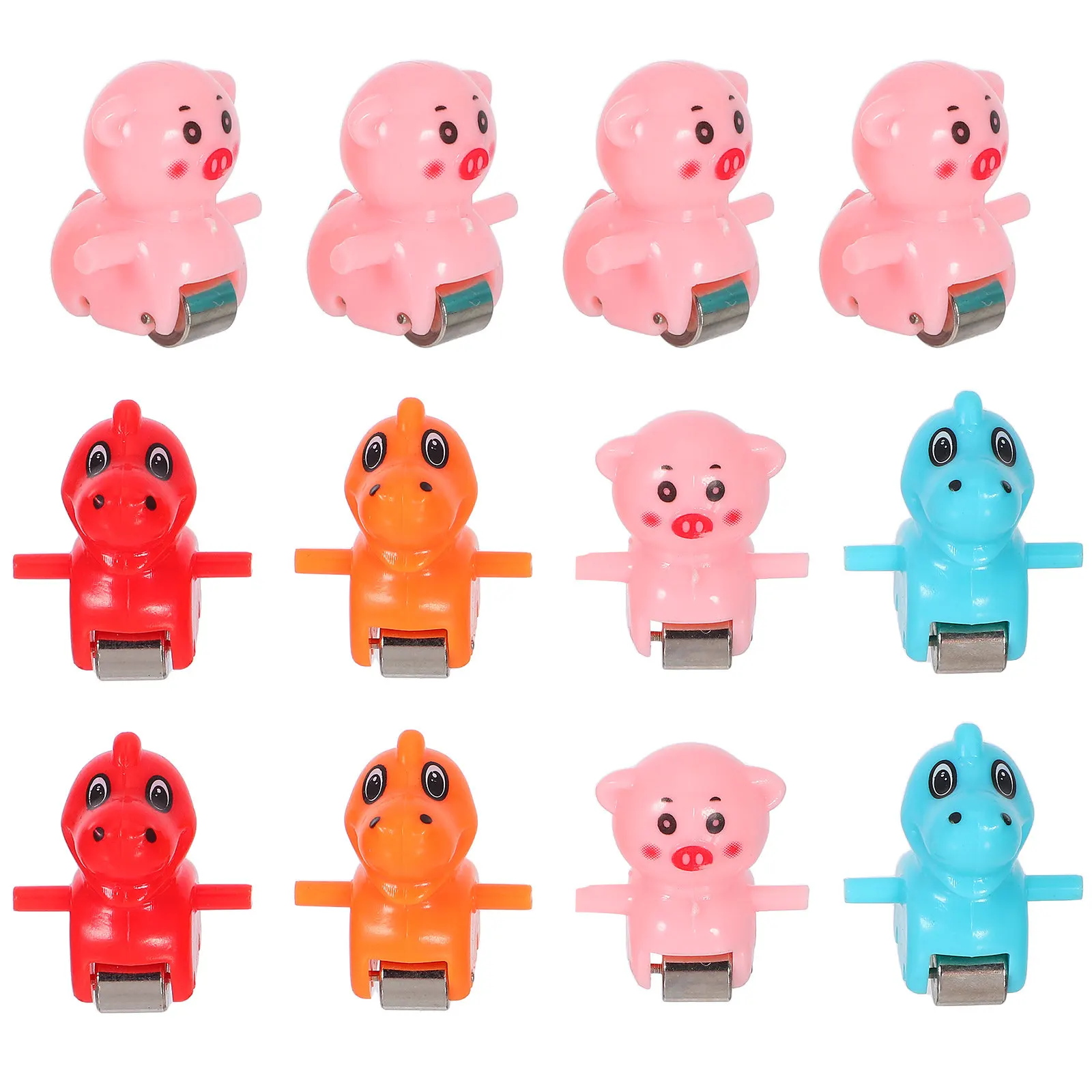 12個入り 電動階段昇降レール交換部品 かわいい漫画スライド 多層レーストラック 動物クライミングアドベンチャー用