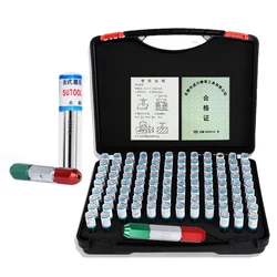 0.5~10.00mm Precision Steel Pin Gauge step 0.01mm Smooth Plug Gauge Hole Gauge set pin Measuring Tool with pin handle