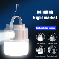 Wireless Charging Camping Lamp with LED Brightness 450LM Multi-Mode Light Gear Portable USB Rechargeable Camping Hiking Outdoors