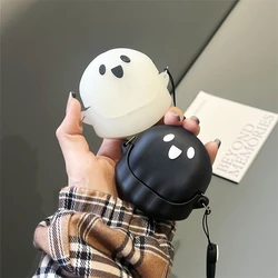 Earphone Case For Anker Soundcore Liberty 4 NC Cartoon Ghost Silicone Blutooth Earbuds Charging Box Protective Cover With Hook