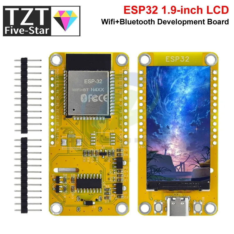 1-3pcs-esp32-hmi-4m-flash-para-arduino-lvgl-wifi-bluetooth-ch340-tela-inteligente-de-19-polegadas-170-320-modulo-lcd-tft-ips-de-19-polegadas