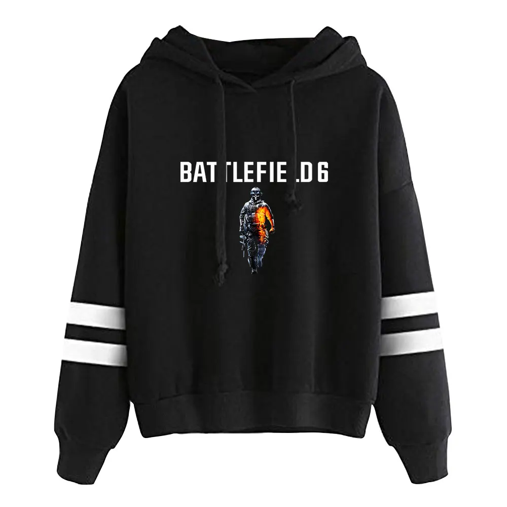 Battlefield 6 Merch Vintage 90s كنزة قطيفة موضة هوديي البلوز الرياضة البلوز الشارع الشهير البلوز