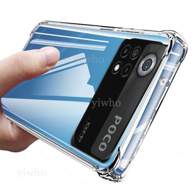 Luxury Clear Soft Silicone Case for Xiaomi Poco X4 Pro Shockproof Transparent Pocox4 X4Pro 5g Mobile Phone Cases Back Covers