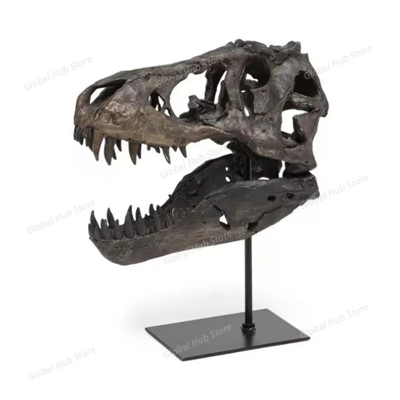 

Collector of Retro American Skull Study Resin Handicrafts, Creative Dinosaur Head Resin Decorative Handicrafts