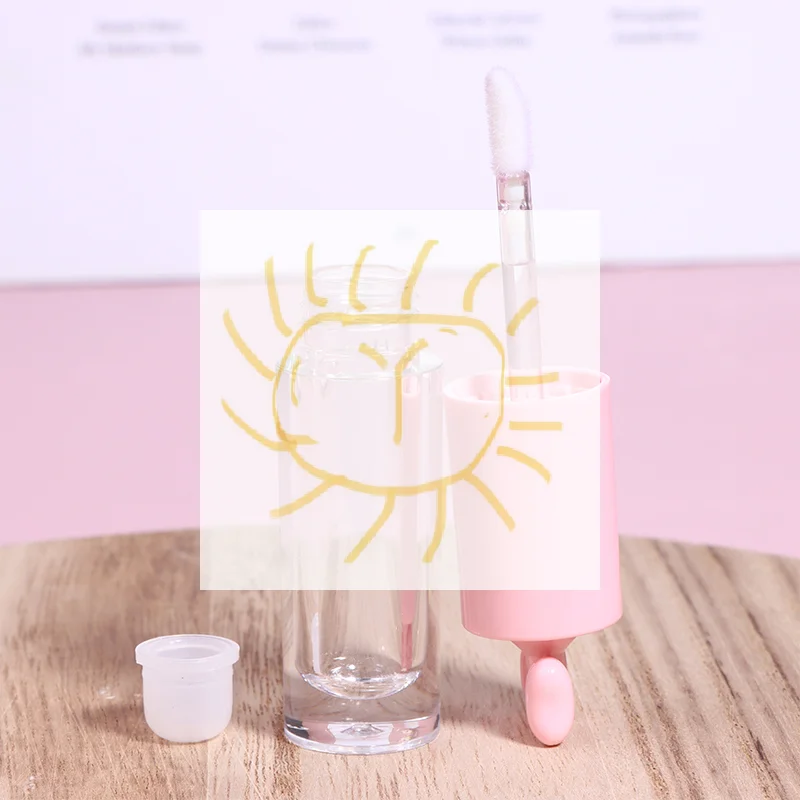 

1 шт., креативные тюбики для блеска для губ в форме банта, прозрачные пустые цилиндрические тюбики для бальзама для губ «сделай сам», 2,5 мл с палочкой, многоразовая бутылка для помады