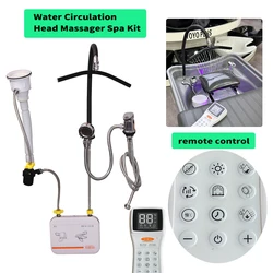 헤드 스파 샴푸 대야 물 순환 키트, 샴푸 플러싱 의자, 침대 살롱 이동식 헤드 마사지기, 스파 물 순환