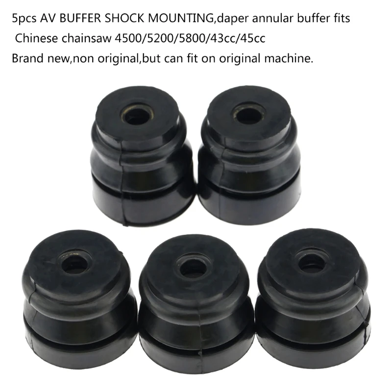 5x Tool Parts Chainsaw Spare Parts BUFFER SHOCK MOUNTING Daper Annular Buffer