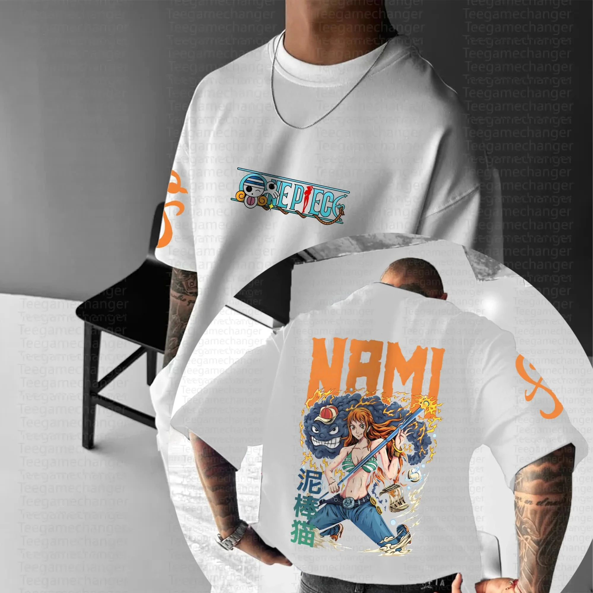 

ONE PIECE Trend Short Sleeve Summer Trend Comfort Sports Casual Half Sleeve Popular Couple Clothing Half Sleeve Short Sleeve Top