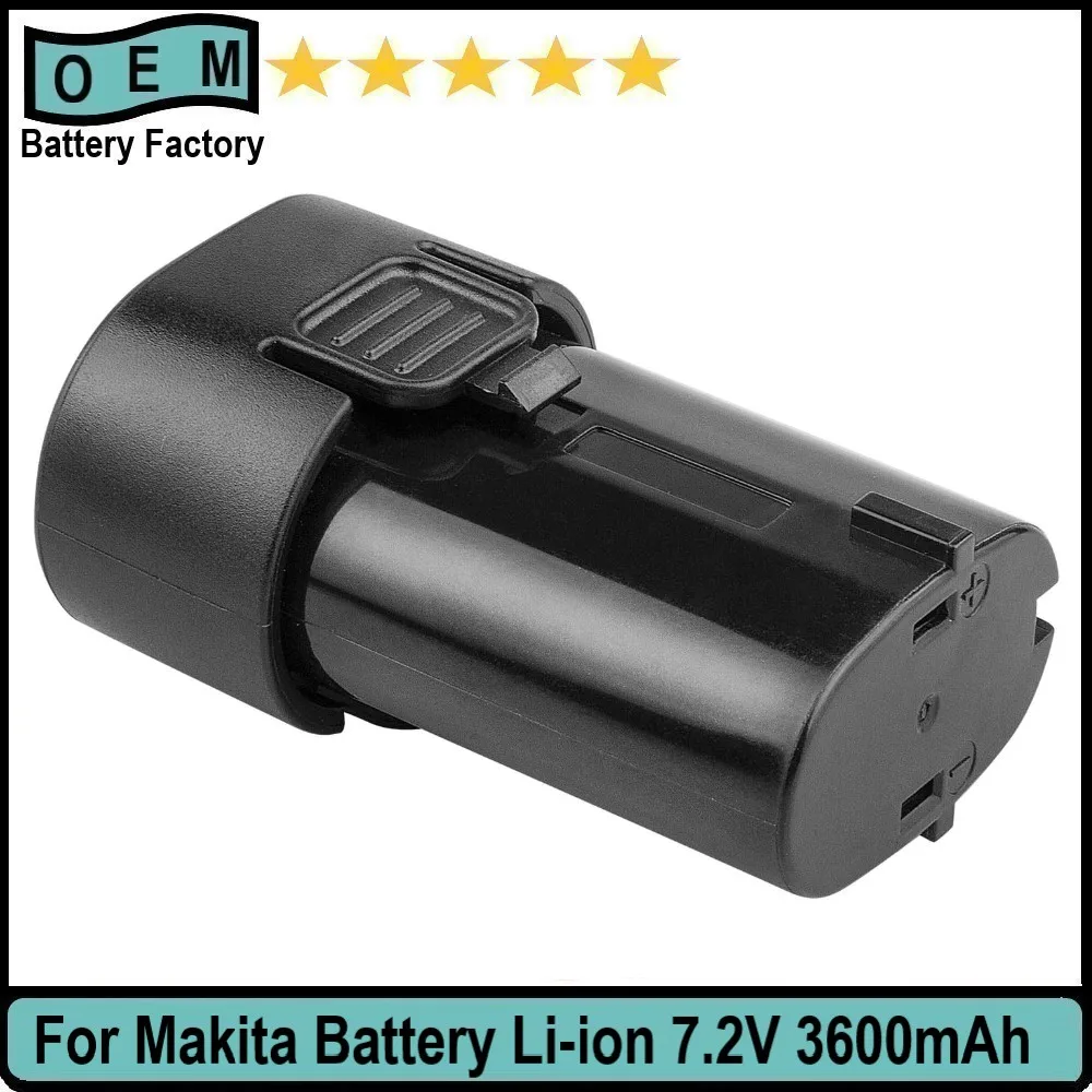 7.2V BL7010 Battery For Makita Cordless Drills Drivers DF010 TD020 TD021 Makita Cordless Nailers GN900, Cleaners CL070 194355-4