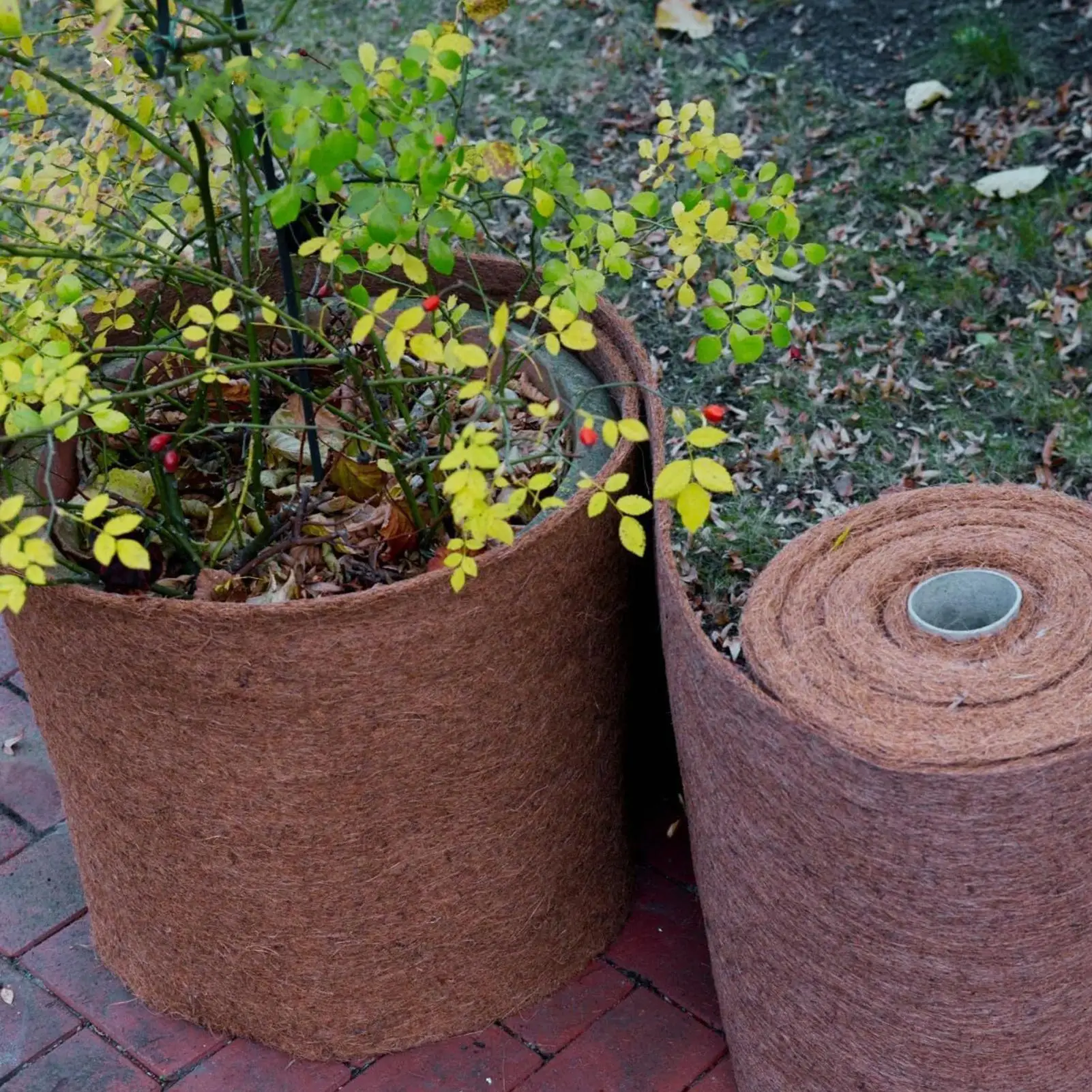 لفة سجادة آمنة قابلة للتنفس، لفة بطانة كوكو للنمو في الحديقة الداخلية والزراعة في الهواء الطلق #3