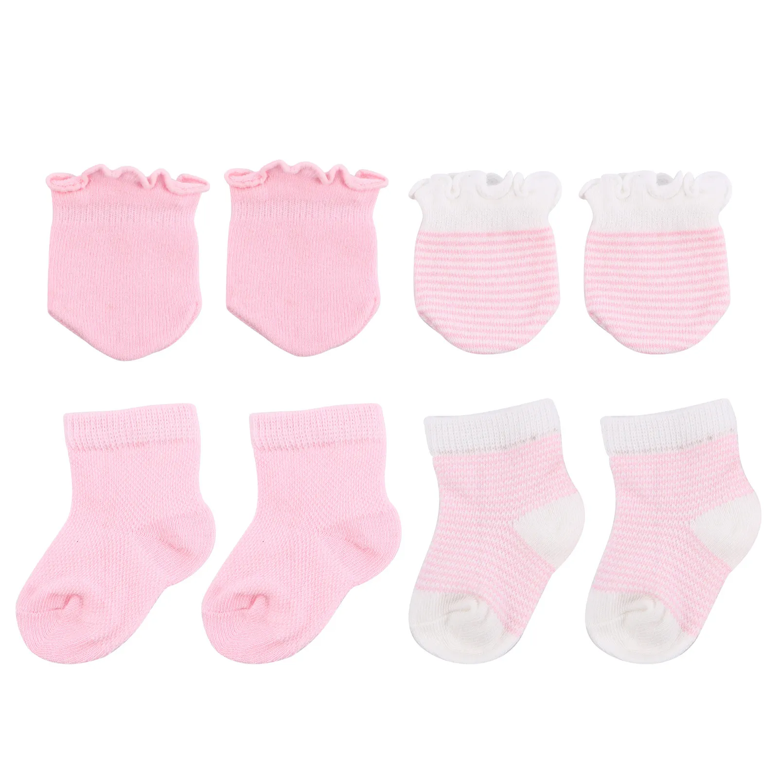 Conjunto calcetines y manoplas de algodón para bebé – Invierno - imagen 2