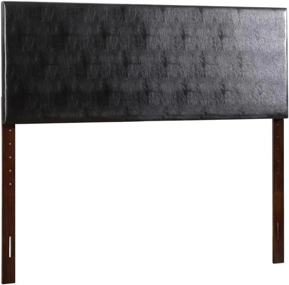 

Nova Faux Leather Upholstered Queen Headboard In Black
