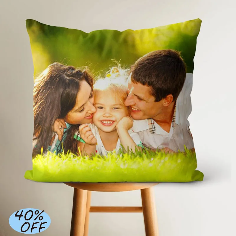 

Custom Photo Throw Pillow Personalized Bay Window Decor Anniversary Keepsake Gift Family Memory Pillow Home Decor Soft Cushion