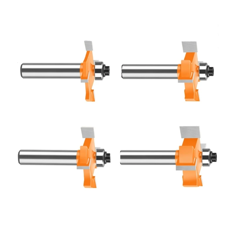 

Functional Woodworking Tool 4 Router Bit with 8mm Shank Disc Grooves Cutter for Cutting Grooves and Dadoes