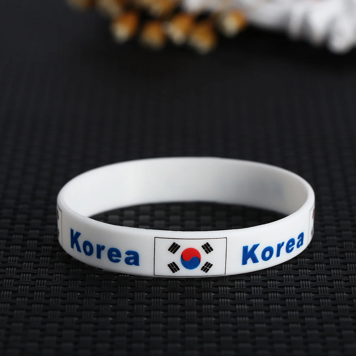 

6 pcs Silicone Wristband Country Flag Support Durable One Size Fits Most Sports Game Match Fan Bracelet Country Wrist Bands