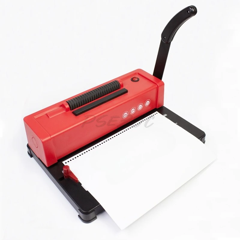 Mesin Pembuat Lubang Spiral SB12 Single Coil, Mesin Binding Spiral, Mesin Binding Ring Plastik Voucher