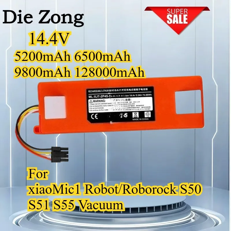 

For 5200mAh 6500mAh 9800mAh 128000mAh Li-ion battery compatible with Xiaomi 1C Robot/Roborock S50 S51 S55 Vacuum