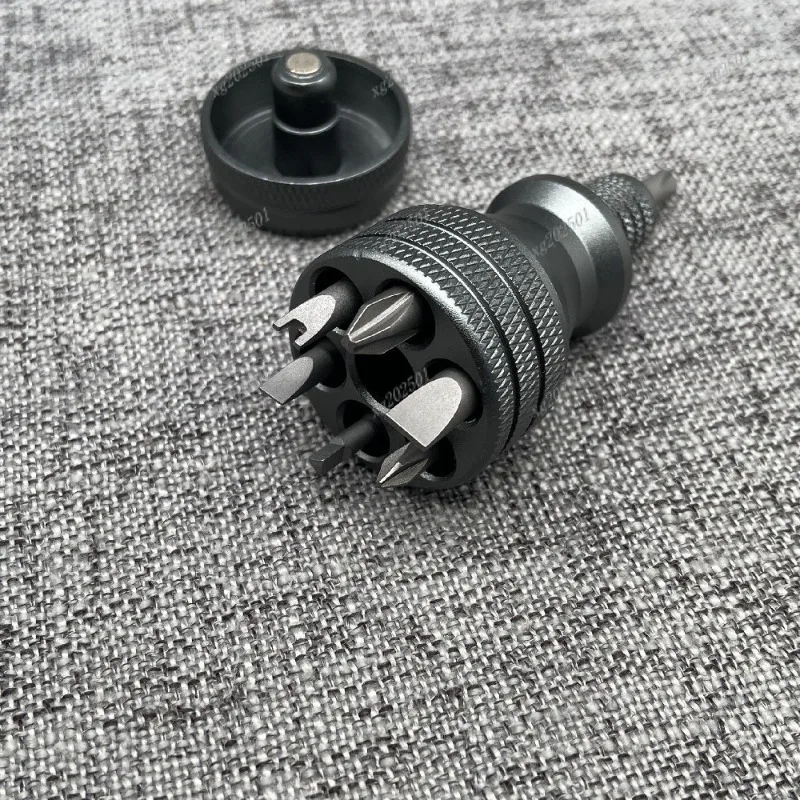 EDC Mini Steel Screwdriver 6.35mm Full Aluminum Alloy Metal Screwdriver