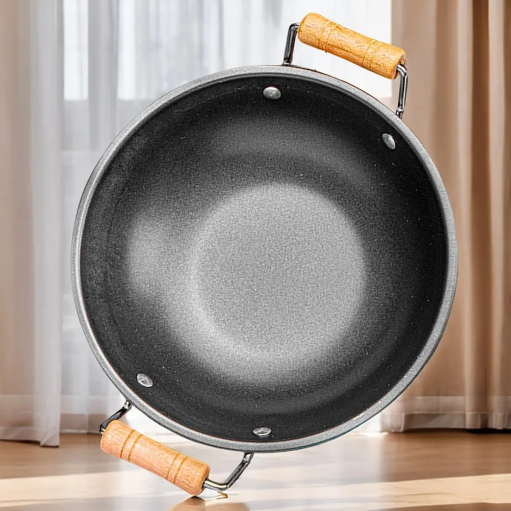 Small Iron Pot Stainless Steel Fry Pan Household Kitchenware Wok Cooking Round Frying Metal Camping Work  inch cake pan Roti pan