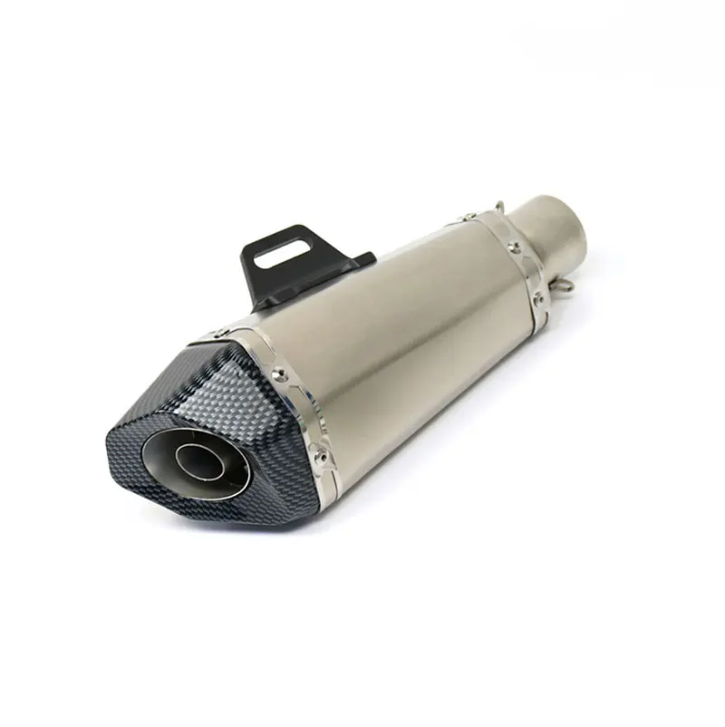 High Performance Stainless Steel Slanted Exhaust Pipe 38-51mm, Universal, for Z400 MT07 R3 PCX160 B10 Motorcycles
