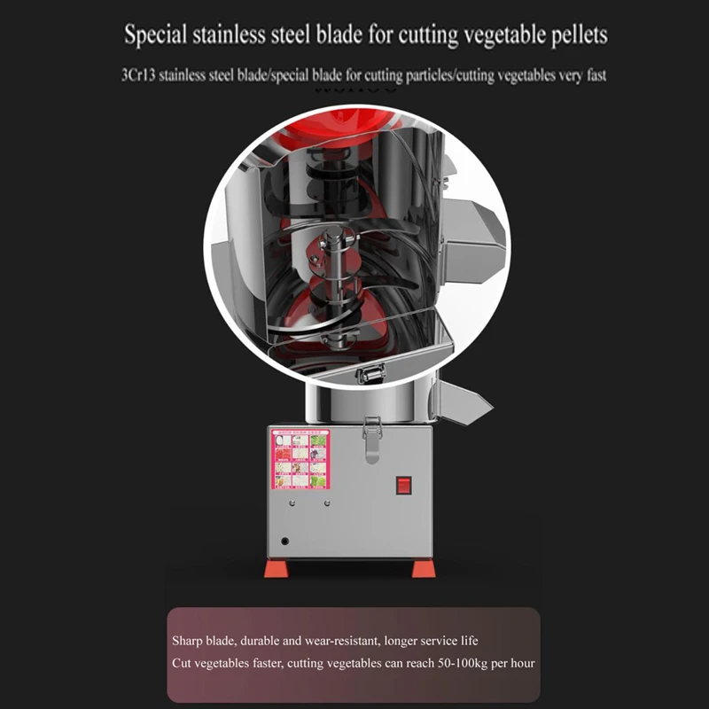 2025 New Commercial Cabbage Chopper Electric Food Processor Vegetable Slicer Granulator Multi Function Cut Meat Grinder Machine