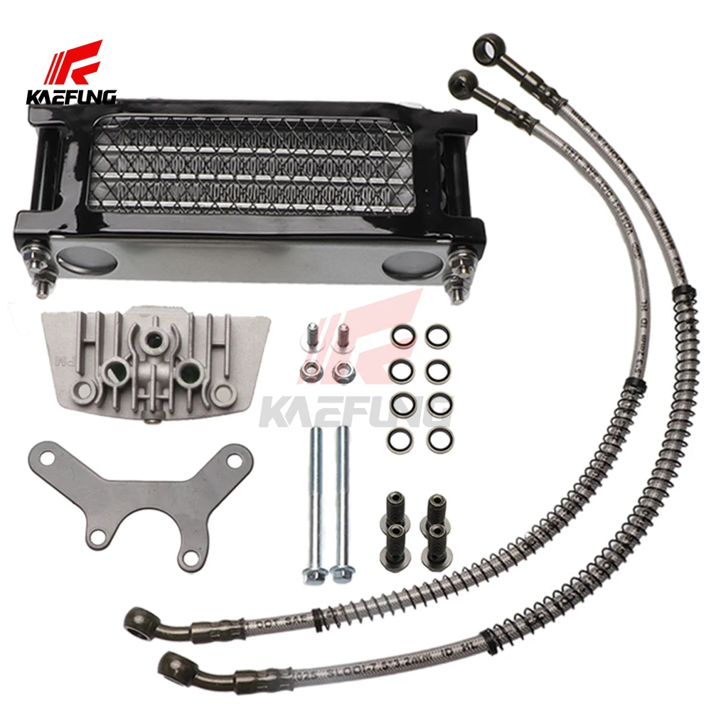 Motorrad Ölkühler Kühler Motor Kit Universal für CRF XR KLX 50 70 90 110 125 140 cc SSR Taotao Kühler Kayo Apollo ATV