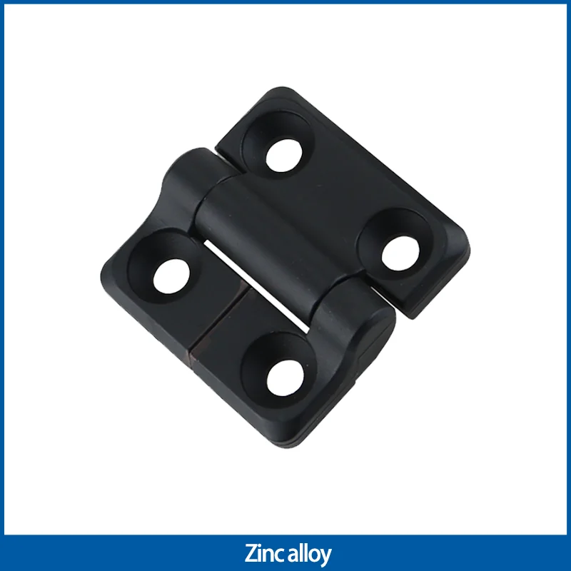 Zinc Alloy Black Hinge Commercial Can Stop At Will Stop Damper Torque Hinge Square Damping Hinge