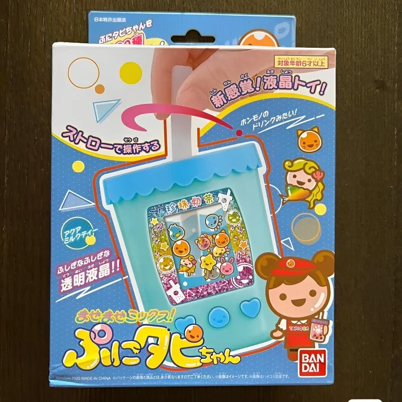 Bandai Tamagotchi Original  Meets Pix Tapioca Bubble Tea Drink Electronic Pet Screen Game Console For Birthday Gifts Toys