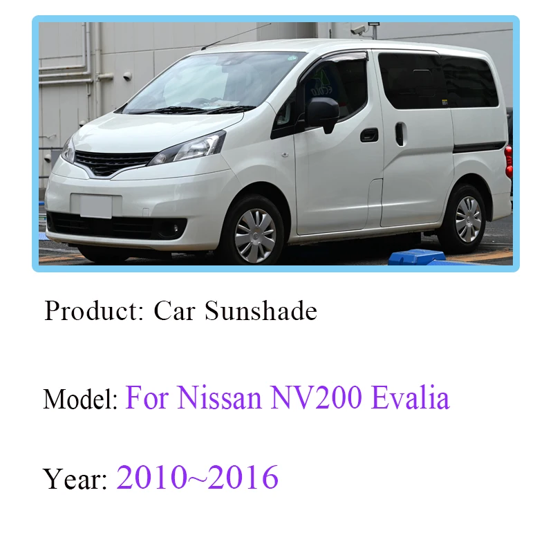 For Nissan NV200 Evalia Vanette 2010-2016 Full Privacy Window Visors Windshield Curtain Anti-UV Windows Covers Auto Accessories