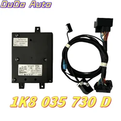 Bluetooth compatible module 9W2+microphone harness 1K8 035 730 D for Golf MK6 Jetta MK5 Fit RCD510