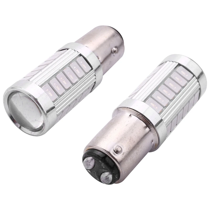 สีแดง1157 P21/5W Bay15d Super Bright 33 Smd 5630 5730 Led ไฟเบรคอัตโนมัติหมอกโคมไฟ21/5W รถวิ่งกลางวันหยุดหลอดไฟ