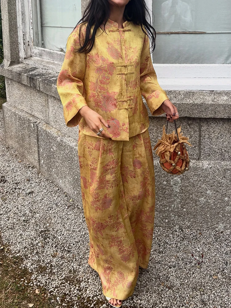 Vintage Fashion Style Female - HH Fashion Women's Floral Print 2-Piece