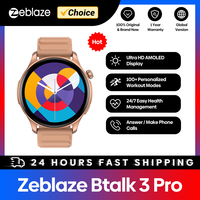 Zeblaze Btalk 3 PRO 1.43'' AMOLED Display Smart Watch Make/Answer Phone Calls Heart Rate SpO2 Health Monitoring Sport Smartwatch