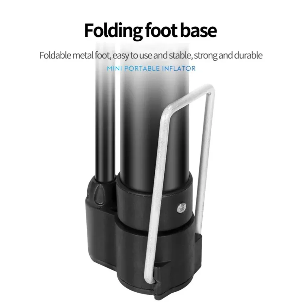 Dağ Bisikleti Yol Bisikleti Pompası MAX 140PSI Sürme Taşınabilir Mini Bisiklet Pompası Basketbol Oyuncak Şişme Tüp Sürme