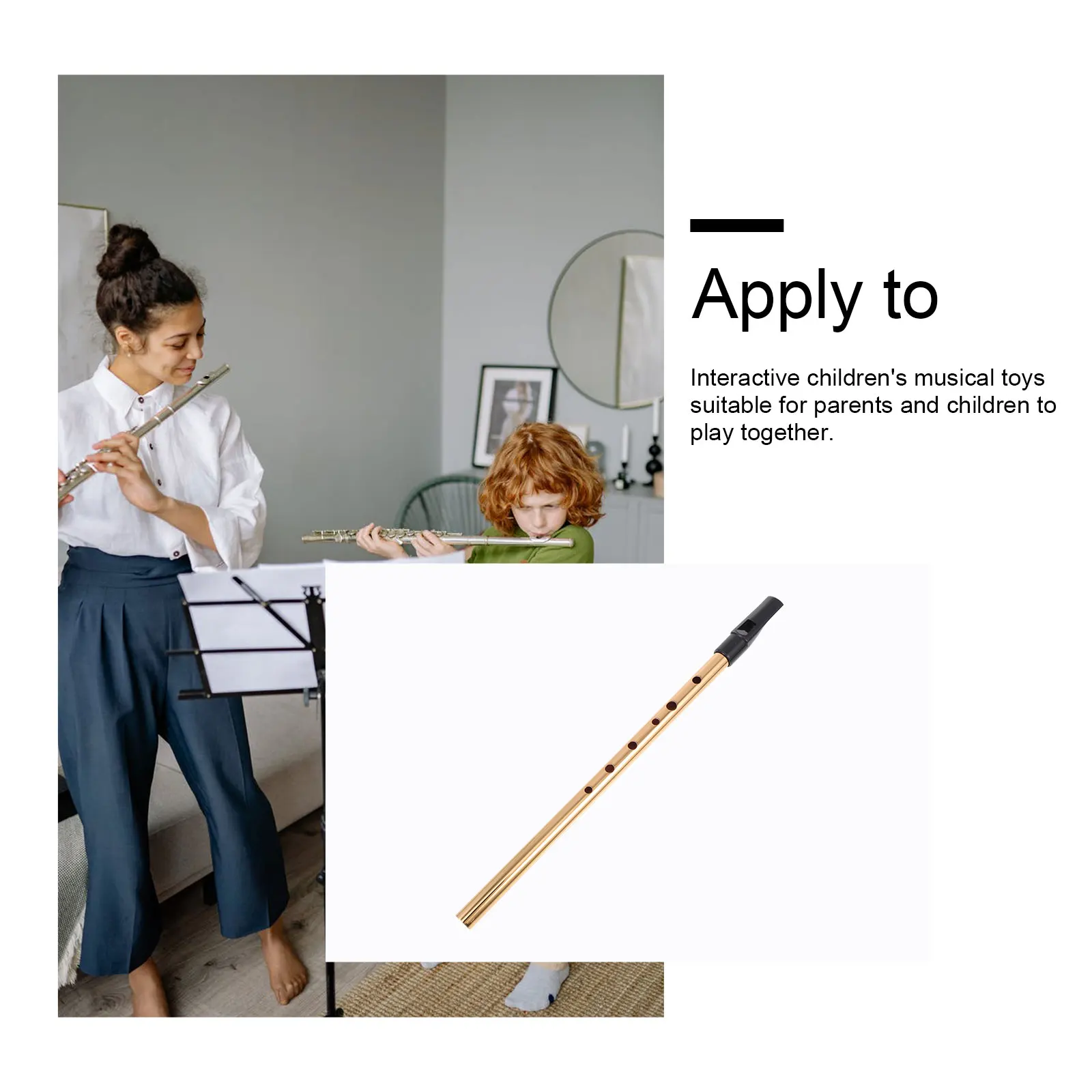 

D Key Metal Soprano Recorder Blue Musical Instrument Educational Toy Clarinet Treble Flute Mini Children Flute