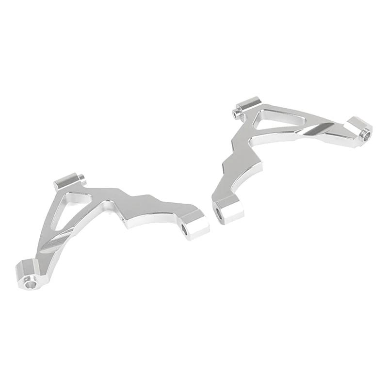 Metal Front Connecting Frame Humanoid Front Shock Support for 1/5 Scale HPI KM Rovan Baja 5B Ss 5T 5Sc-Silver