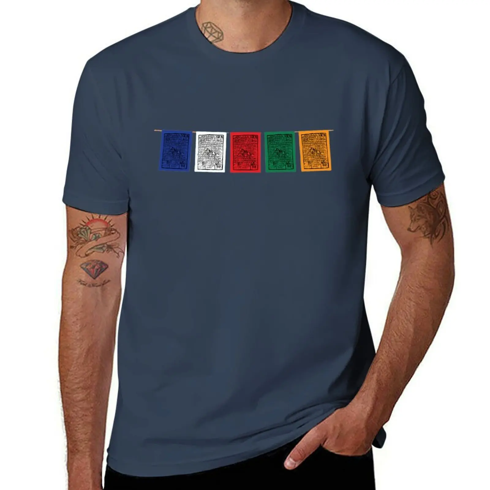 

PRAYER FLAGS T-Shirt t shirt custom print man t shirts for men casual T-Shirt