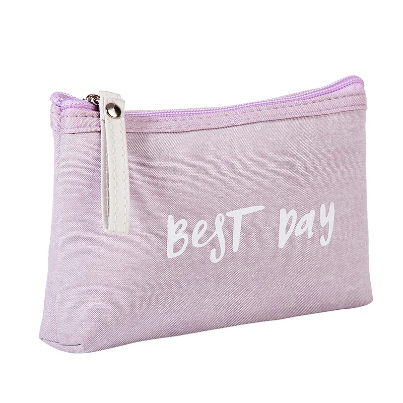 Korean Small Makeup Bag for Women Cosmetic Storage Bag Portable Toiletry Bags Female Beauty Case Solid Color Cosmetic Pouch
