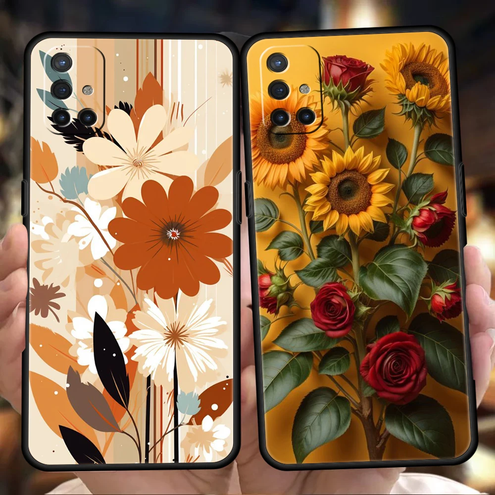 Sunflower Phone Case for Oneplus 11 10T Nord N100 N10 10 7 8 9 9R 7T 8T N200 CE 2 9RT Pro 5G Silicone Cover Shell Capas Bags TPU