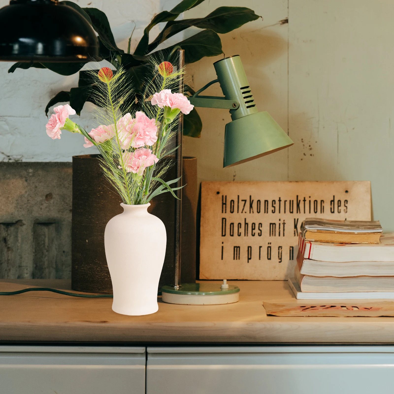 

30Pcs Artificial Reed Pampas Grass Stems Long Lasting Faux Greenery for Indoor Table Decoration Faux Pampas Grass