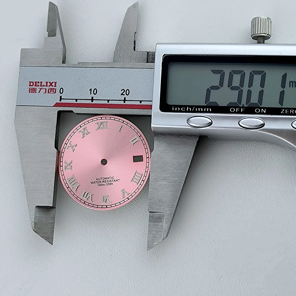 NH35 Dial Roma Watch Dial Custom logo Metal Numbers dial No Luminous dial Fit NH35 NH36 movement watch accessories