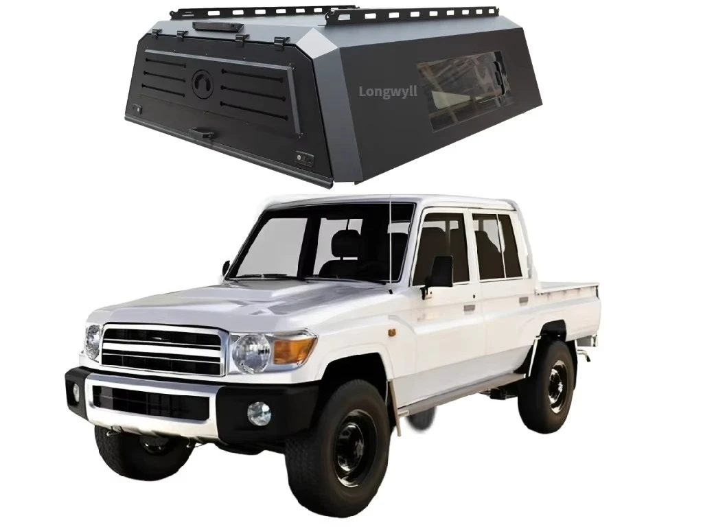 

Premium Lightweight Steel Truck Canopy with Waterproof & Locking Features Custom Fit for LC79 Single Cab Outdoor Utility