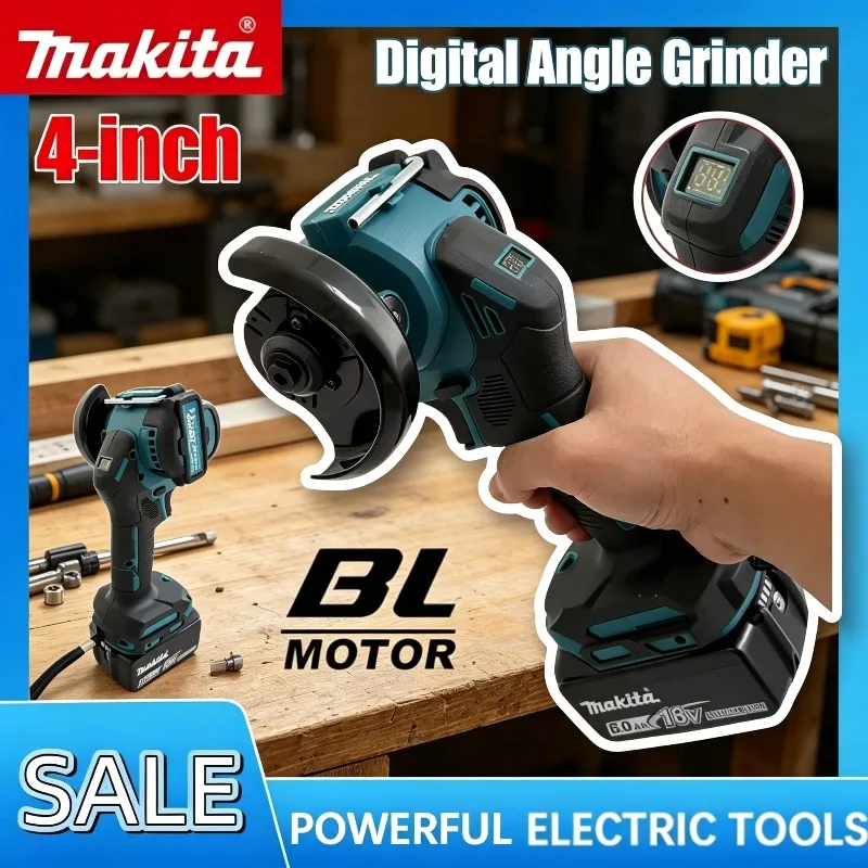 

Аккумуляторная мини-угловая шлифмашина Makita 4 дюйма, отрезная пила, электрический режущий инструмент, совместимый с аккумулятором 18В